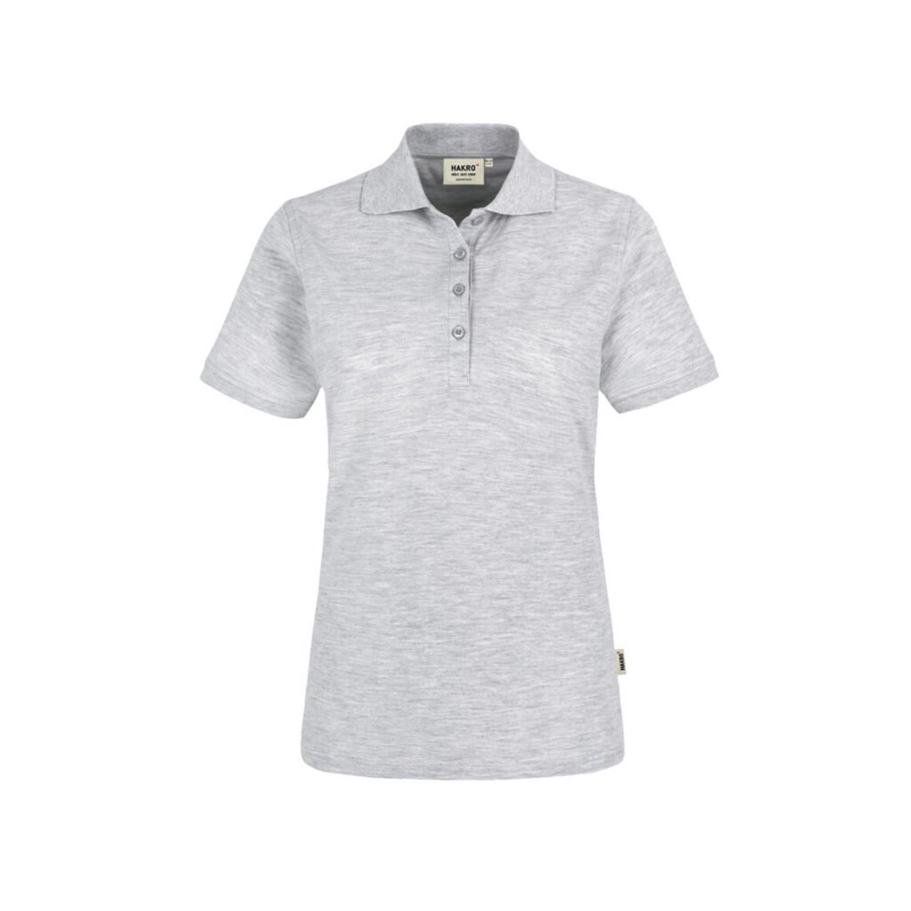 Women-Poloshirt Classic, ASH-MELIERT (98% BW/2% Viskose, 200 g/m²)