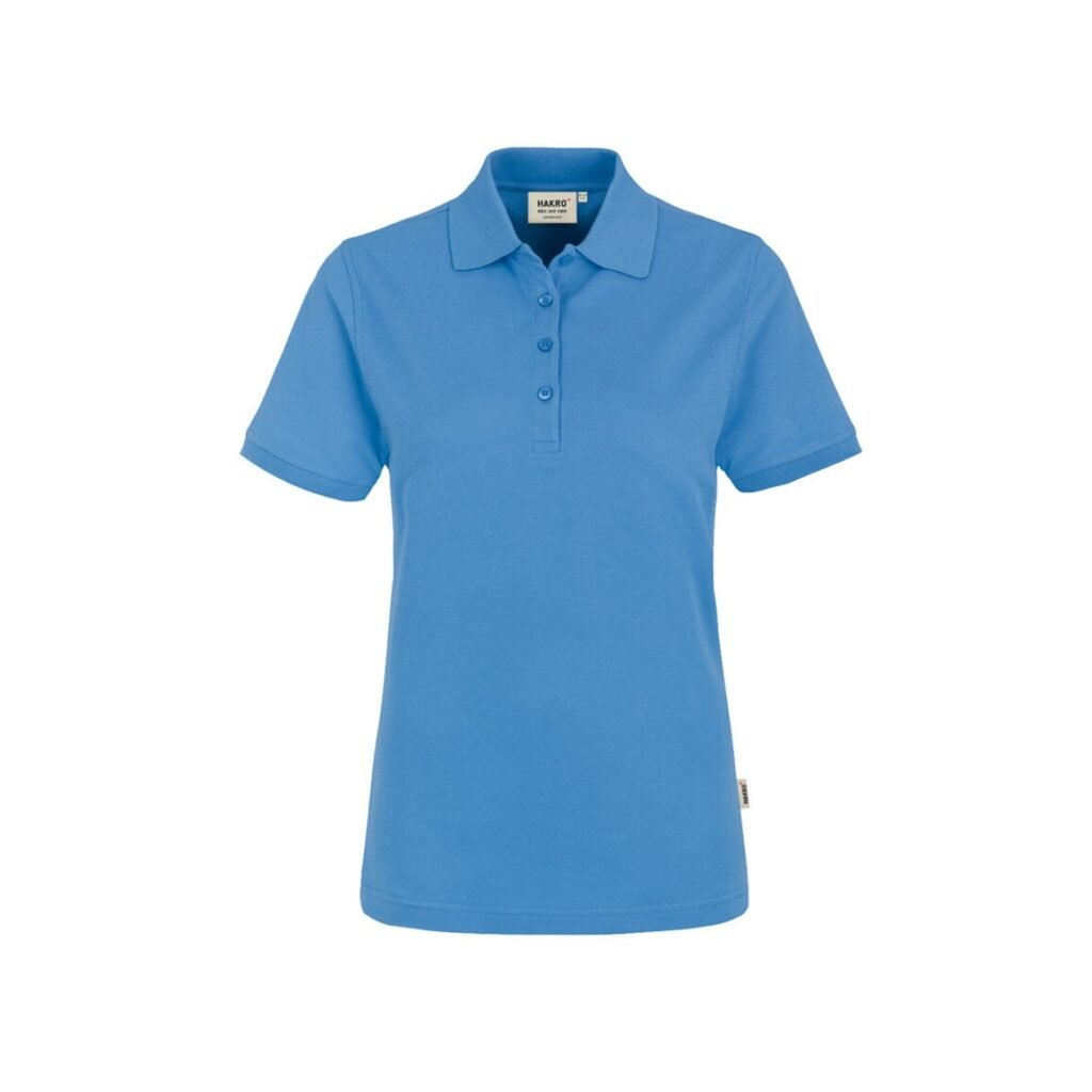 Women-Poloshirt Classic, MALIBU-BLUE (100% BW/ 200 g/m²)