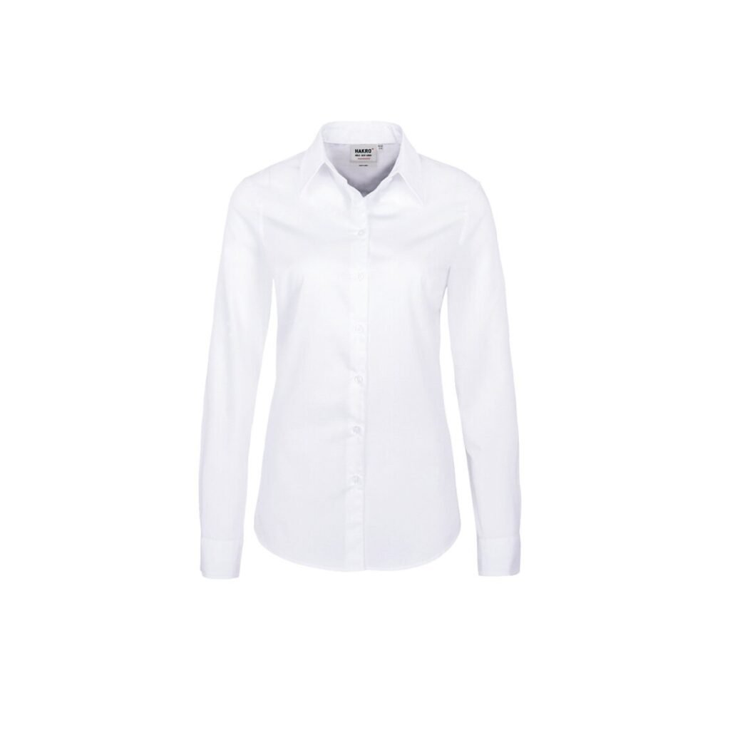 "Bluse 1/1arm ""performance"", 60% Baumwolle/40% Polyester, weiß"