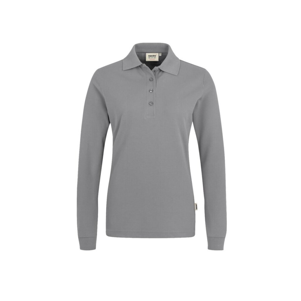 Women-Longsleeve-Poloshirt Performance, TITAN (50% BW/50% Polyester, 220 g/m²)