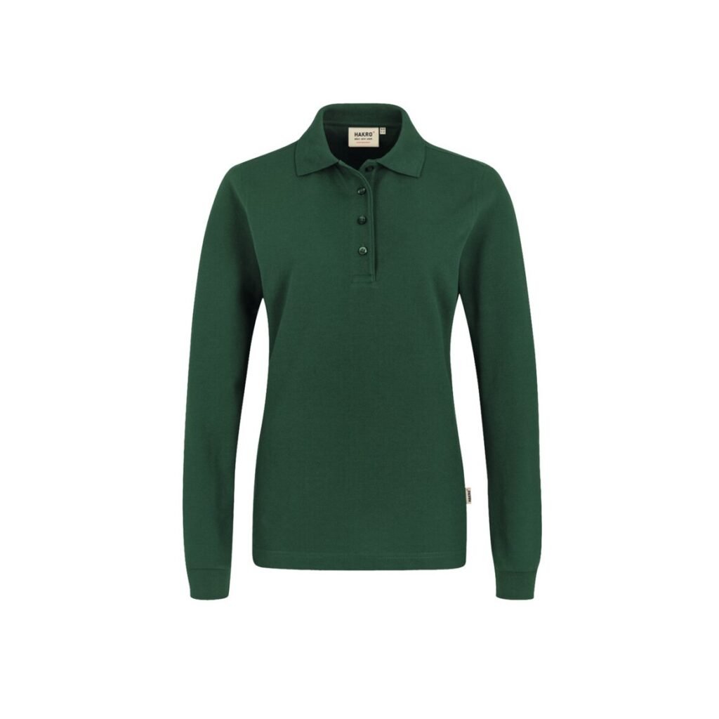 Women-Longsleeve-Poloshirt Performance, TANNE (50% BW/50% Polyester, 220 g/m²)