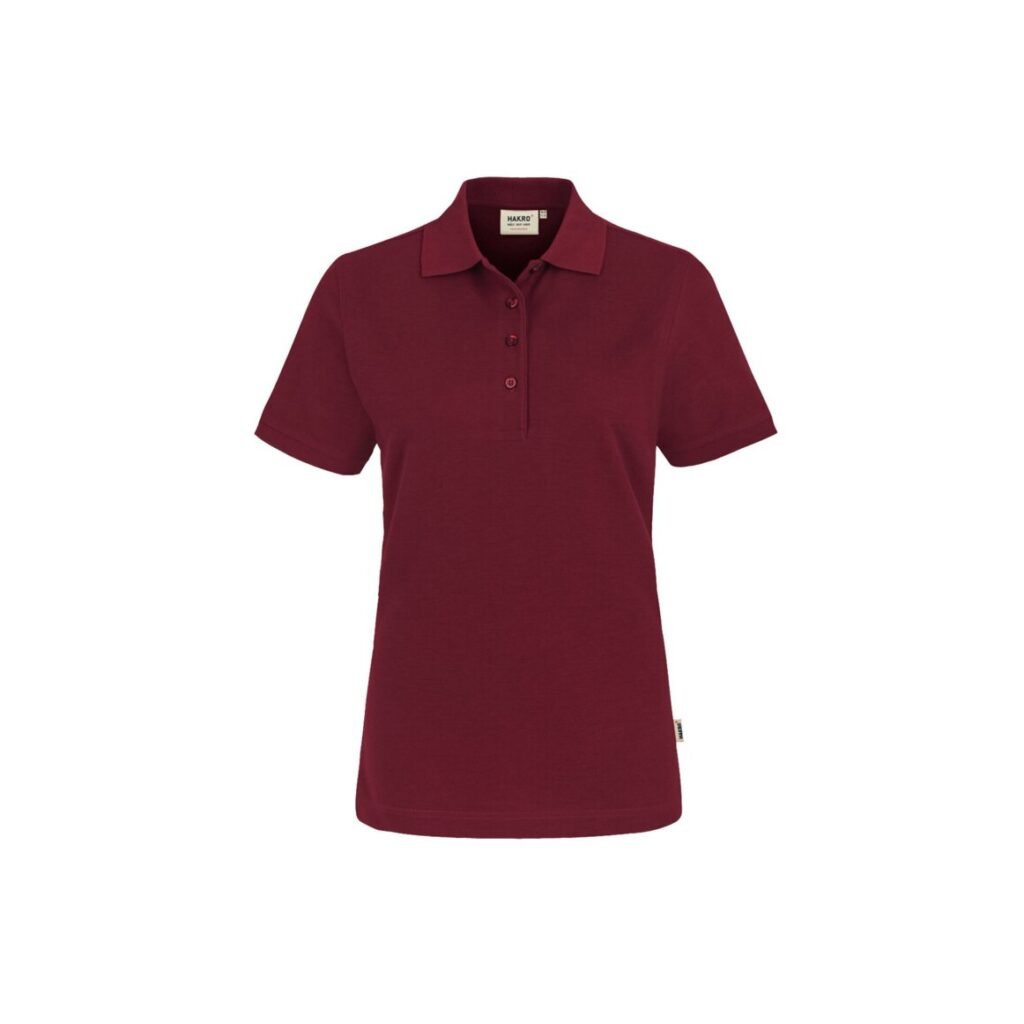 Women-Poloshirt Performance, WEINROT (50% BW/50% Polyester, 200 g/m²)
