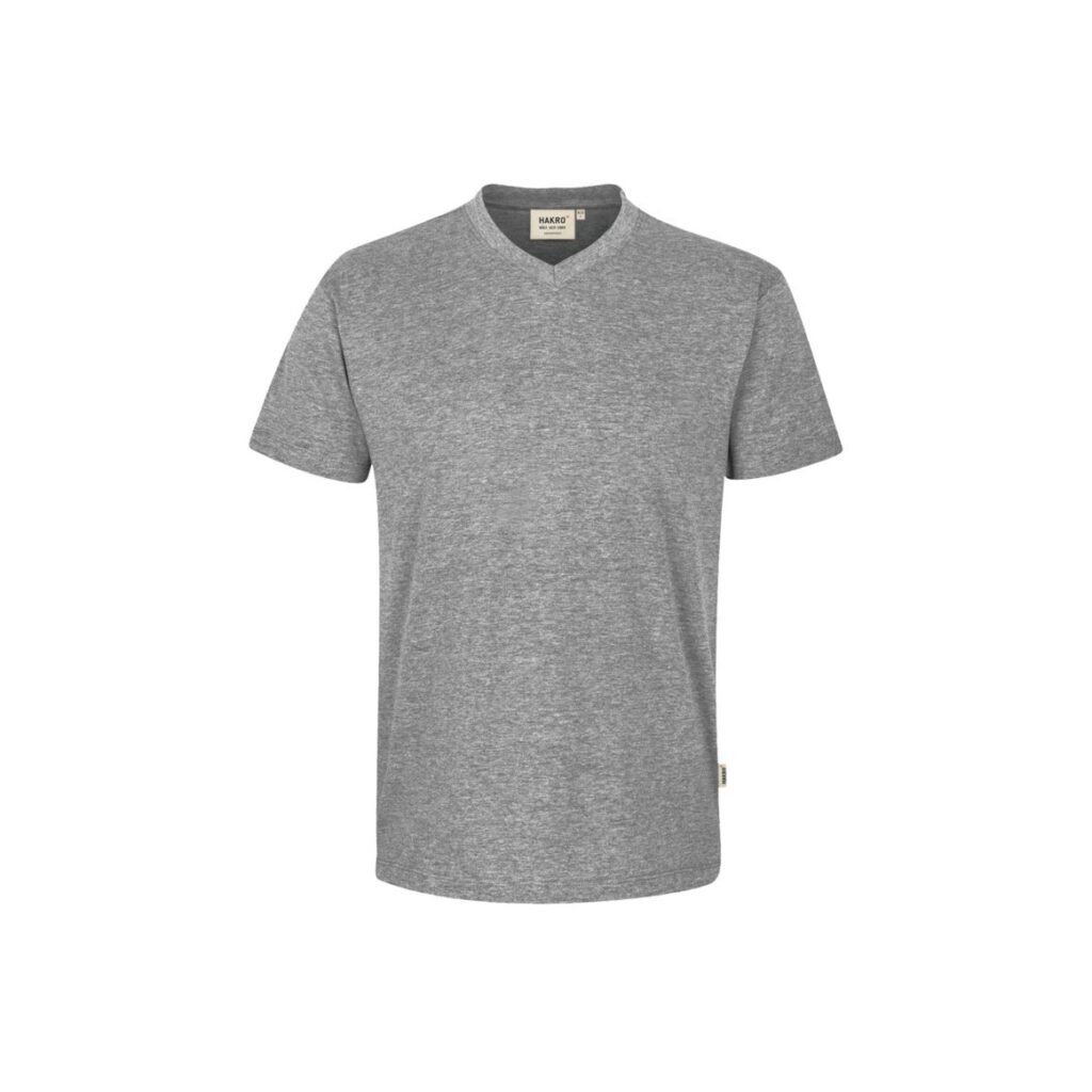 V-Shirt Classic, GRAUMELIERT (85% Baumwolle, 15% Viskose, 160 g/m²)