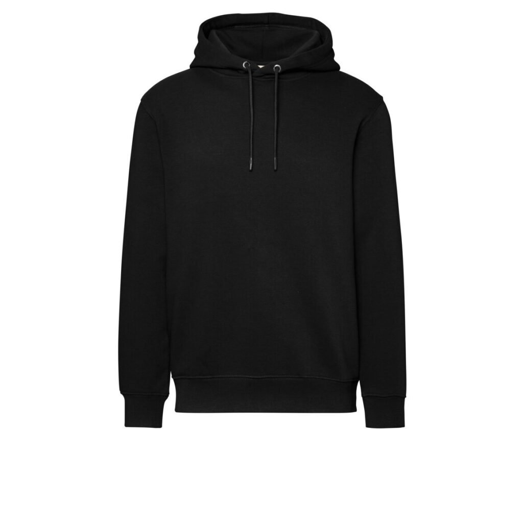 HAKRO Kapuzen-Sweatshirt Bio-Baumwolle GOTS schwarz