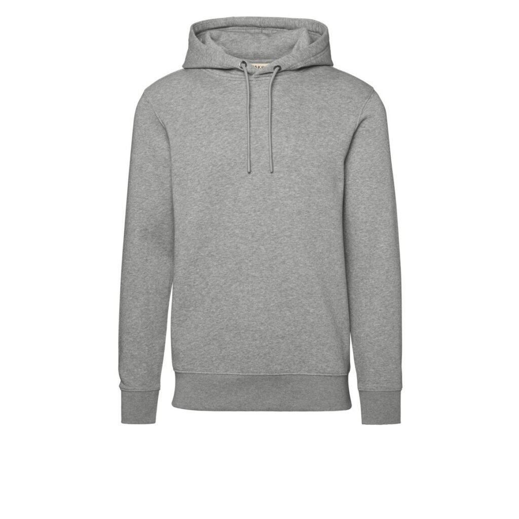 HAKRO Kapuzen-Sweatshirt Bio-Baumwolle GOTS grau meliert
