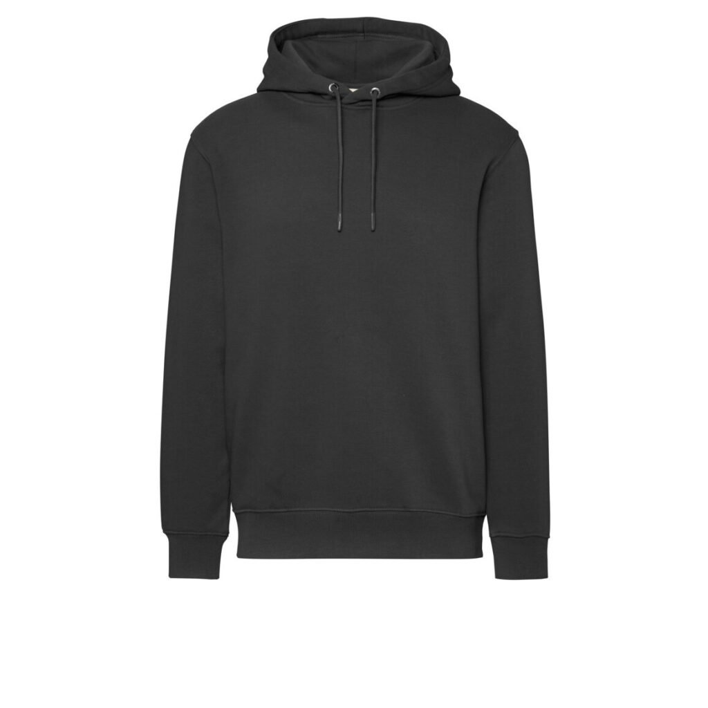 HAKRO Kapuzen-Sweatshirt Bio-Baumwolle GOTS karbongrau