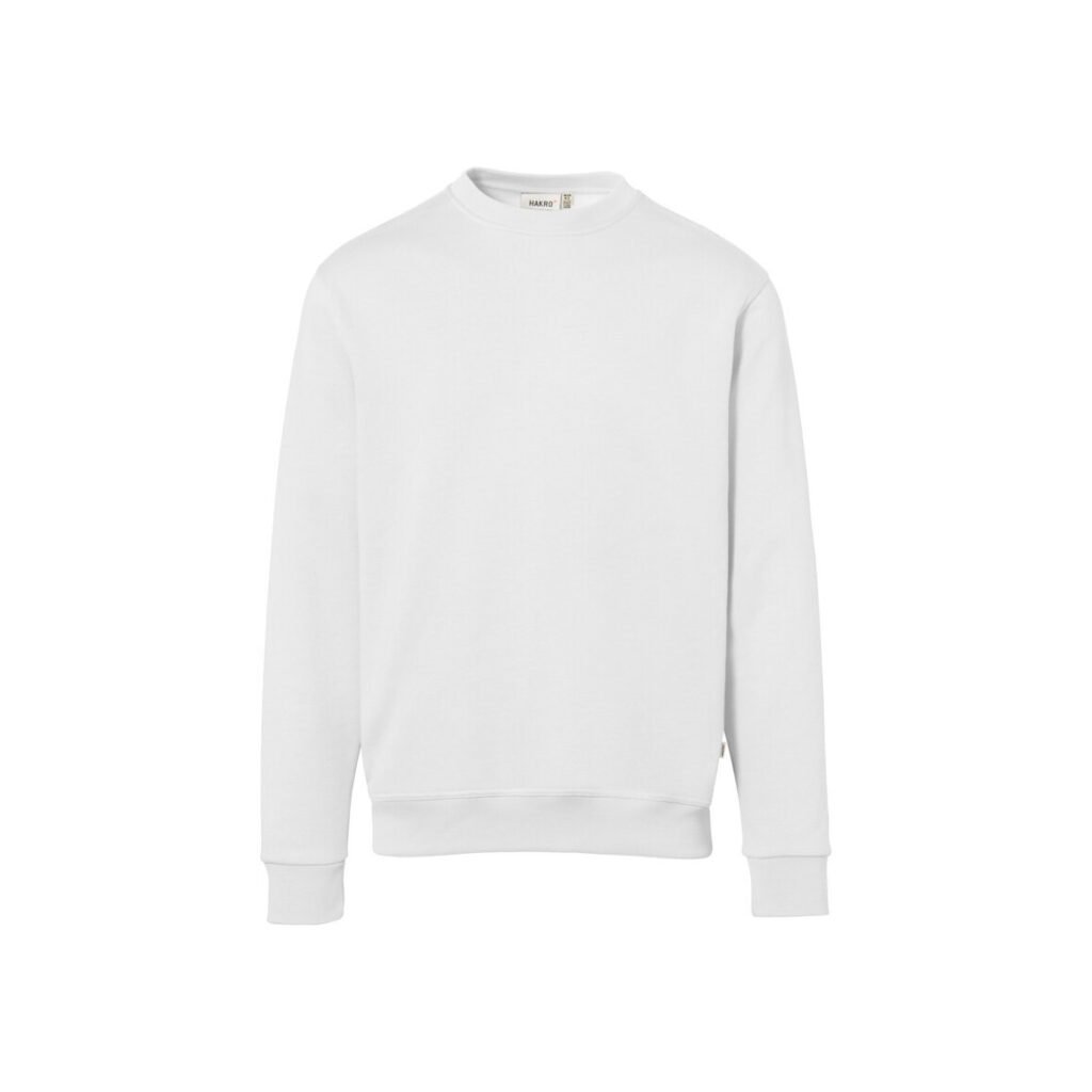 HAKRO Sweatshirt Bio-Baumwolle GOTS weiß
