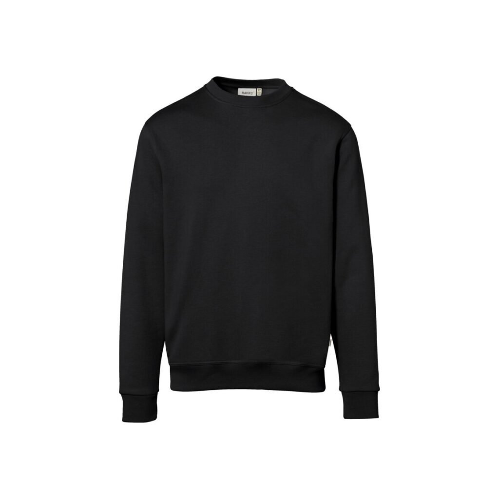 HAKRO Sweatshirt Bio-Baumwolle GOTS schwarz