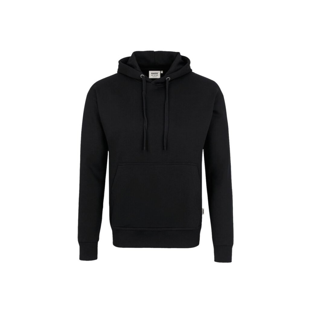 Kapuzen-Sweatshirt Premium,  70% BW/30% Pol., 300g/m², schwarz