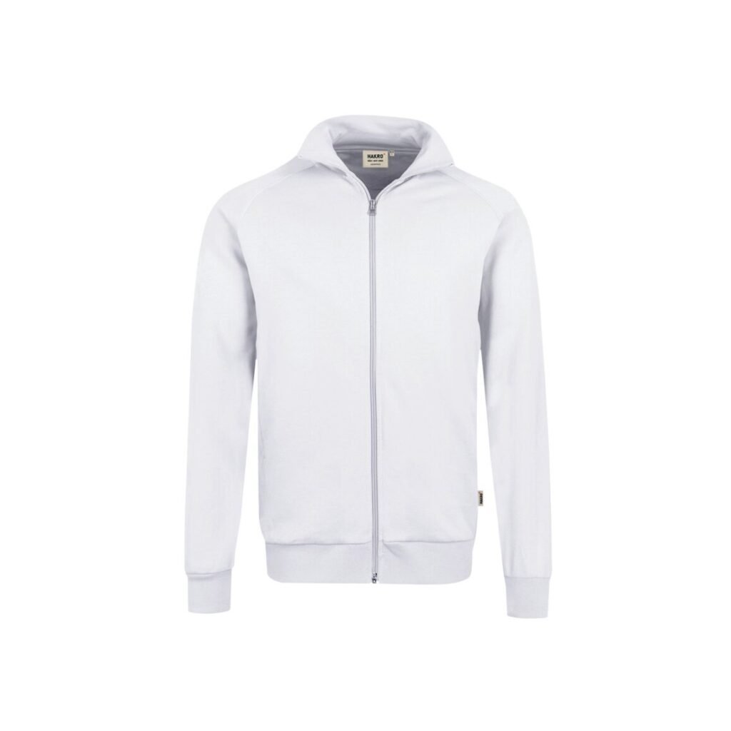 HAKRO Sweatjacke College weiß