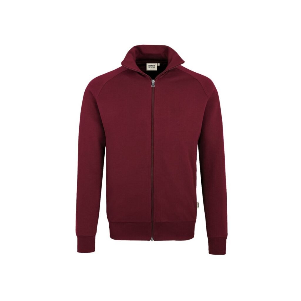 HAKRO Sweatjacke College weinrot