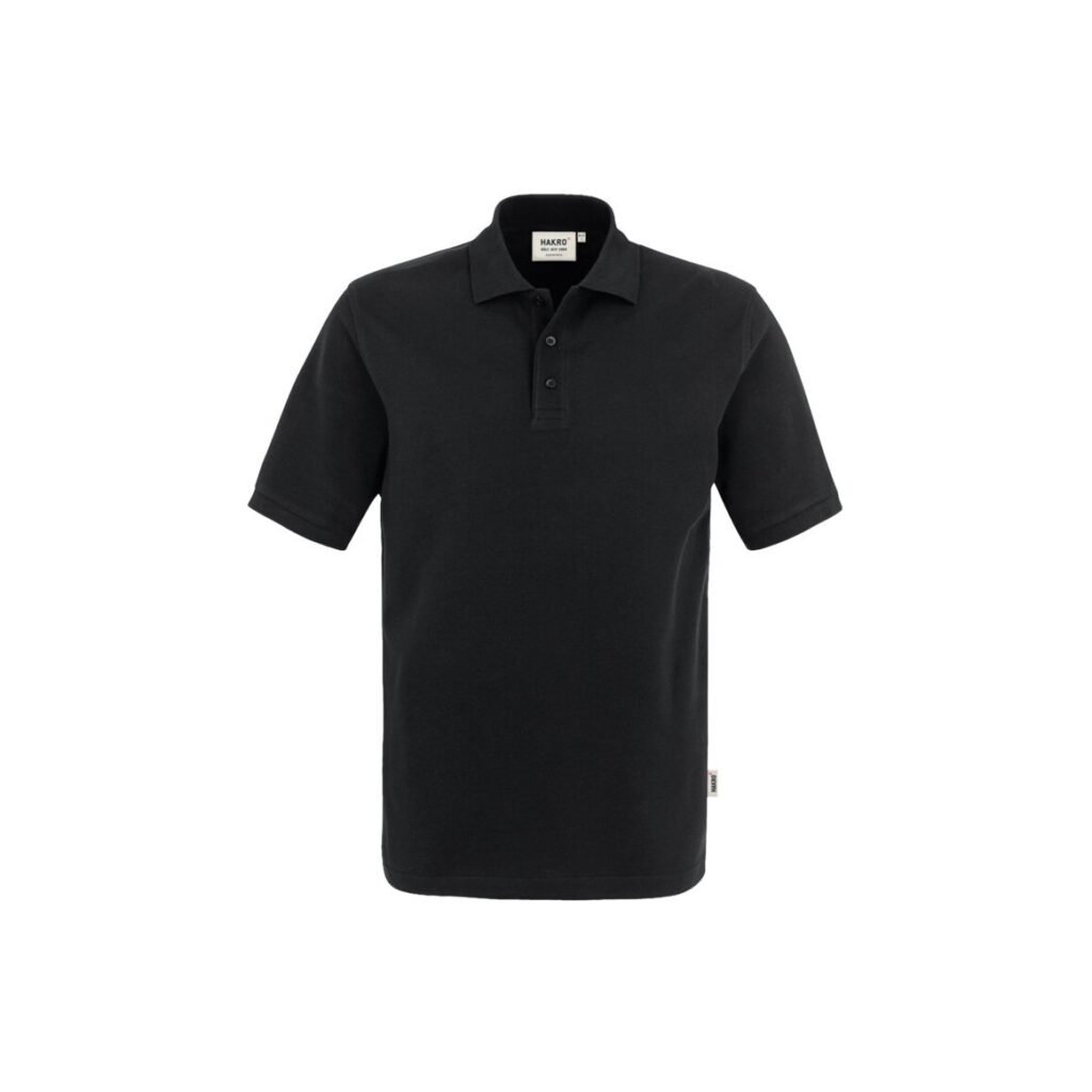 800-05 Poloshirt Top, SCHWARZ (100% Baumwolle, 200 g/m²)