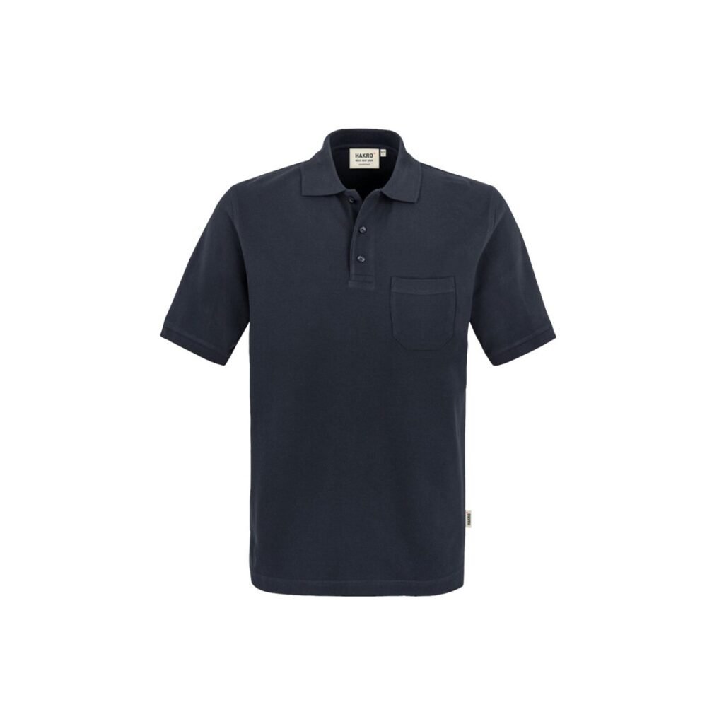 Pocket-Poloshirt Top, 100% BW, 200g/qm, tinte
