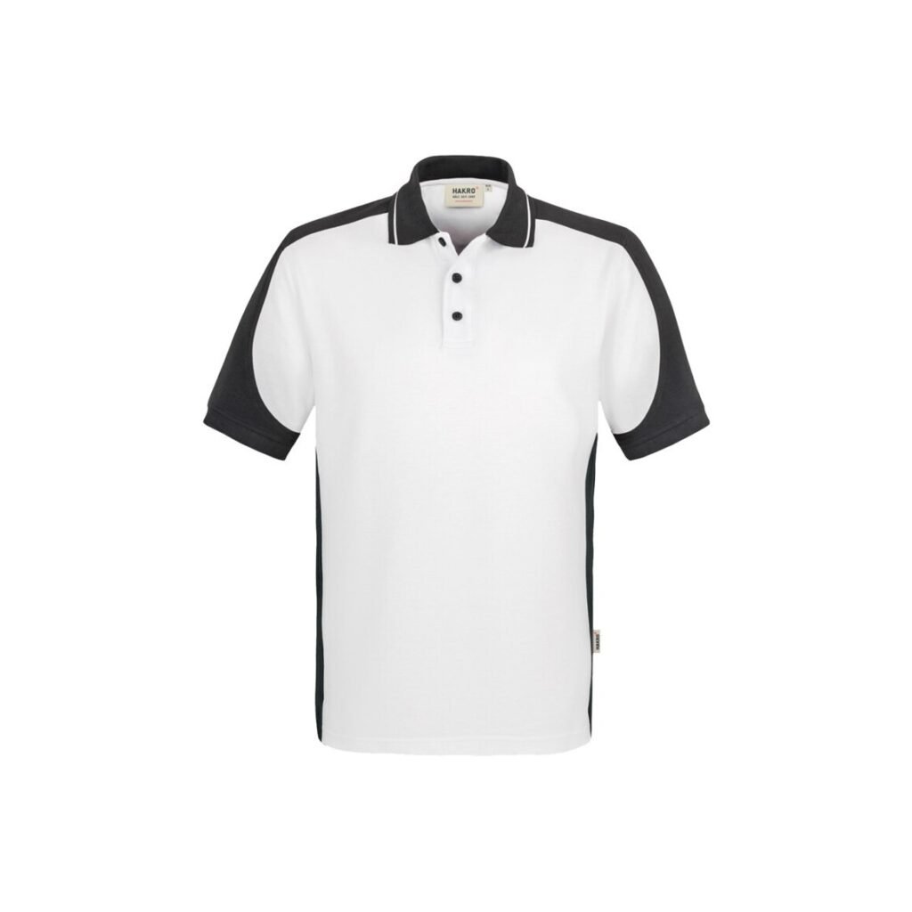 Poloshirt-CONTRAST PERFORMANCE, Farbe weiss/anthrazit