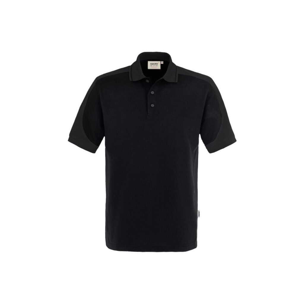 Poloshirt-CONTRAST PERFORMANCE, Farbe schwarz/anthrazit