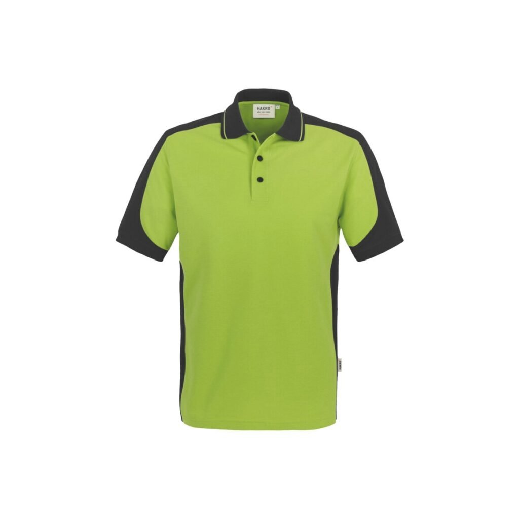 Poloshirt-CONTRAST PERFORMANCE, Farbe kiwi/anthrazit