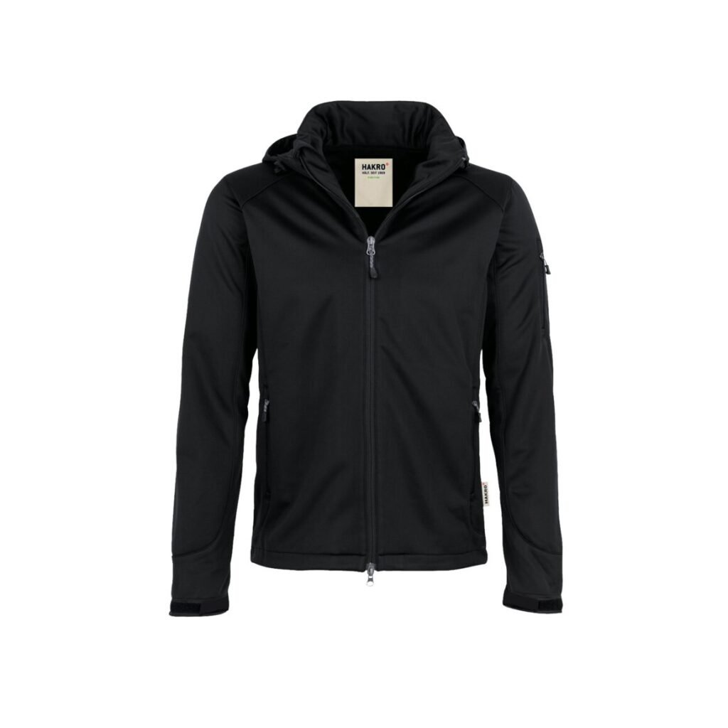 Softshell-Jacke Ontario, SCHWARZ (100% Polyester)